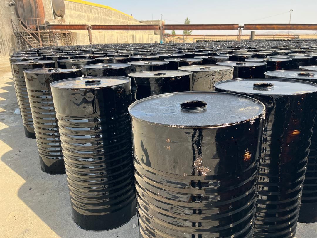 Drums filled and cooling