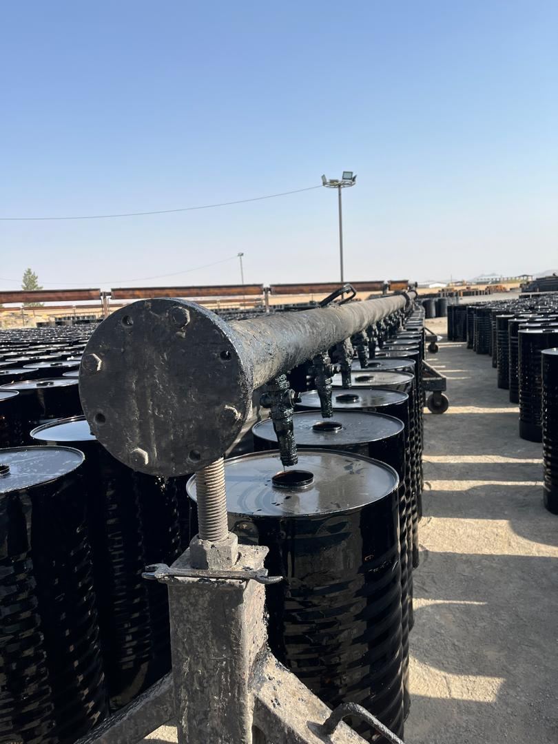 Filling bitumen